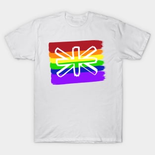 Painted Rainbow Union Jack T-Shirt